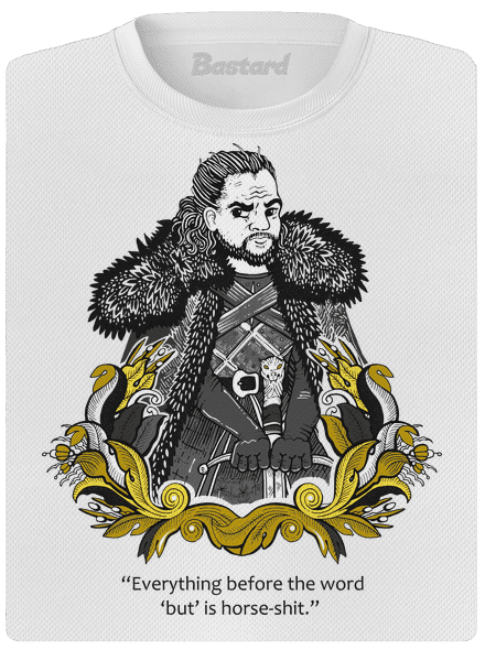 Jon Snow női sportpóló White