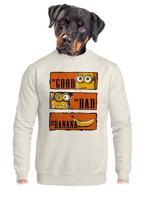 A Jó, a Rossz és a Banán unisex crewneck Off White