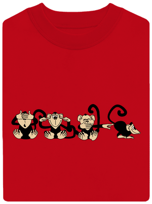 Majmok unisex crewneck Red