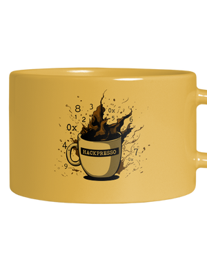 Hackpresso  macaron bögre Yellow Macaron