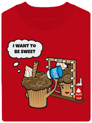 Sweet muffin unisex crewneck Red