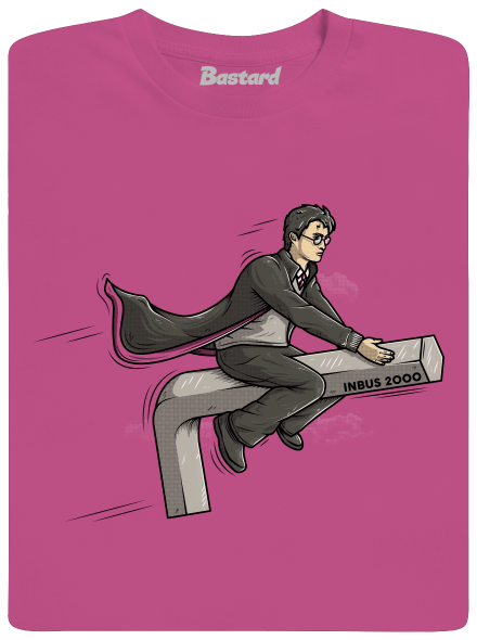 Harry az imbuszon gyerek póló Fuchsia