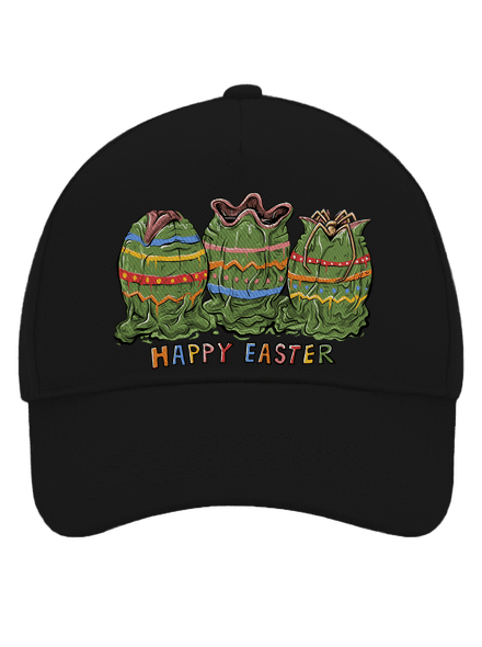 Happy easter baseballsapka Black