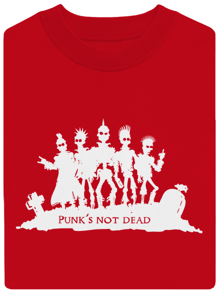 Punks not dead! unisex crewneck Red