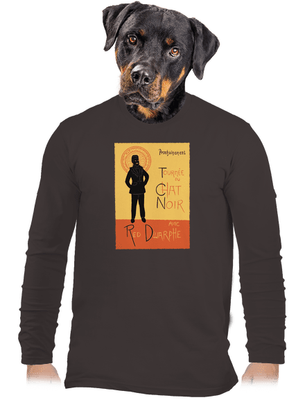 Le Chat Noir férfi hosszú ujjú póló Bear Brown