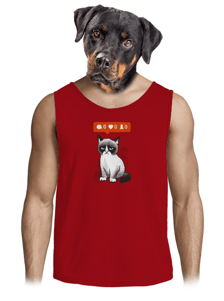 Grumpy férfi trikó Red