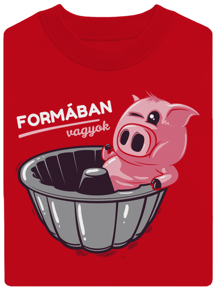 Formában unisex crewneck Red