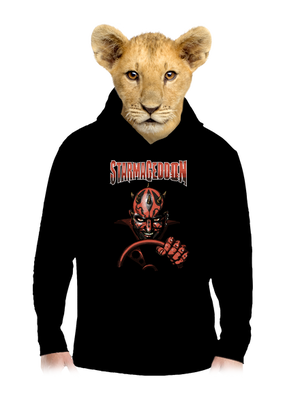 Starmageddon gyerek kenguruzsebes pulóver Black