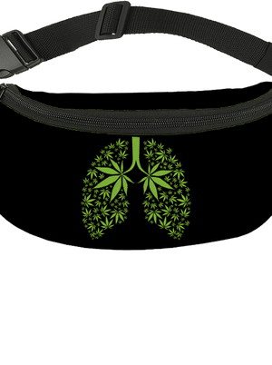 Gandzsa tüdő övtáska Black