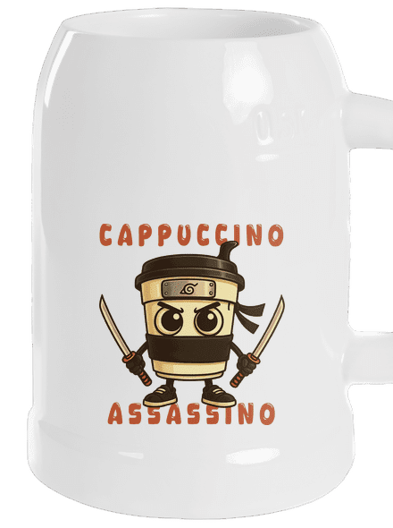 Cappuccino Assasino – Italian Brainrot söröskorsó White