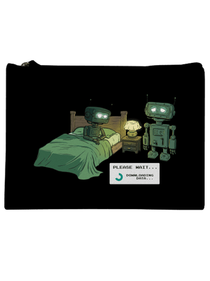 Robot romantika kis táska Black