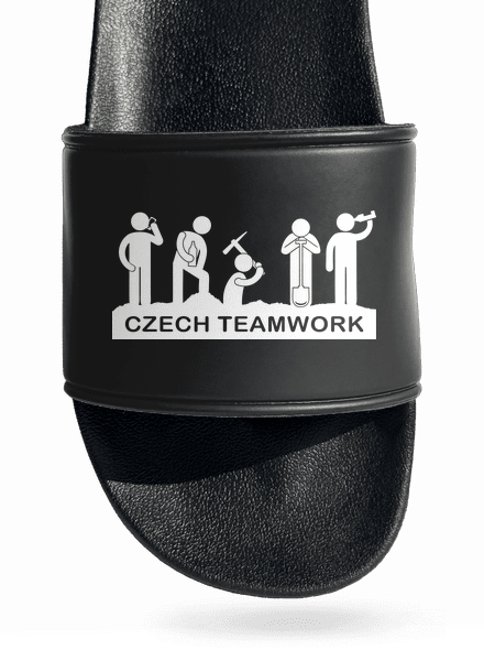 Czech Teamwork papucs Black