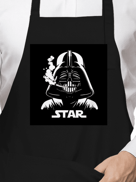 Darth Star kötény Black