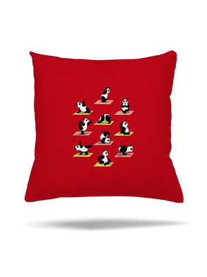 Panda jóga párna Red