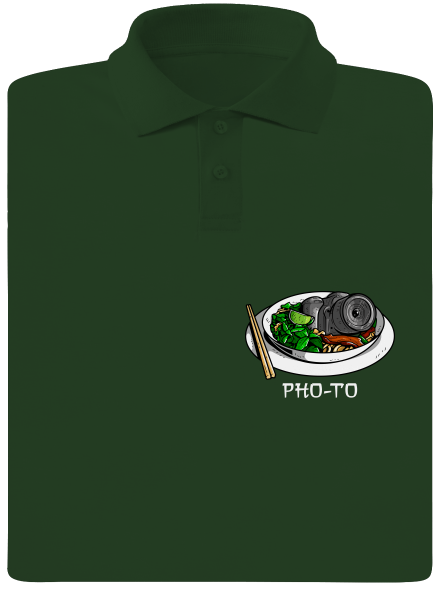 Pho-to férfi pólóingek Bottle Green Mal