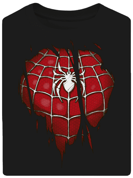 Spider inside unisex túlméretezett póló Black