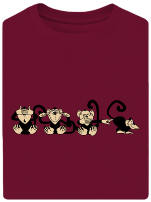 Majmok unisex túlméretezett póló Garner