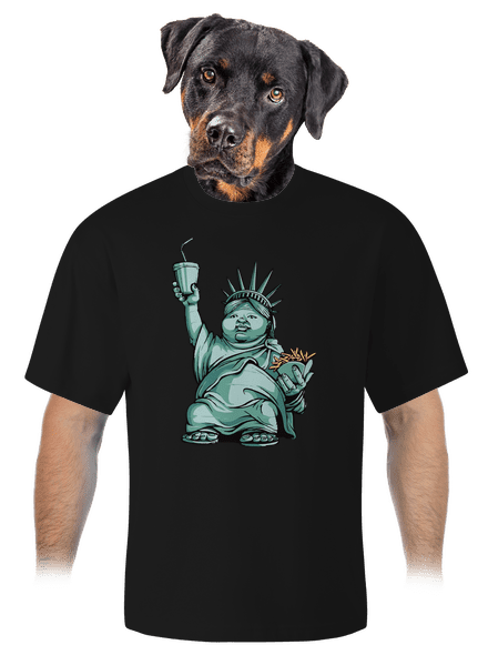 Amerikai bálvány unisex túlméretezett póló Black
