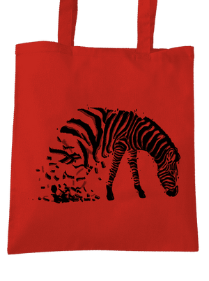 Zebra szerelem táska Bright Red