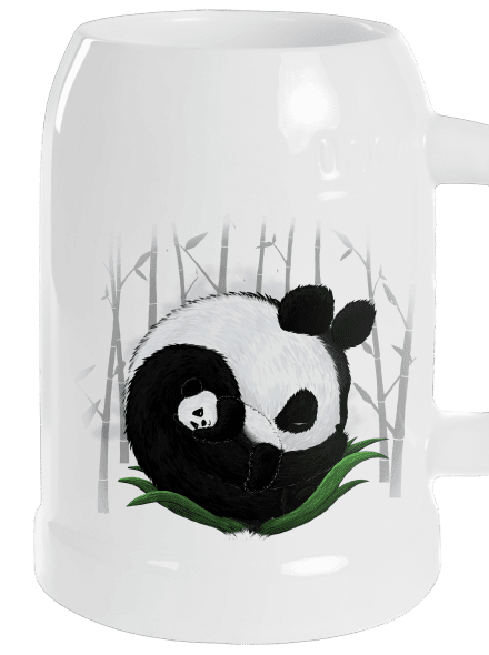 Két alvó panda söröskorsó White