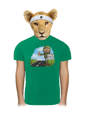 Peace gyerek sport póló Kelly Green Mal