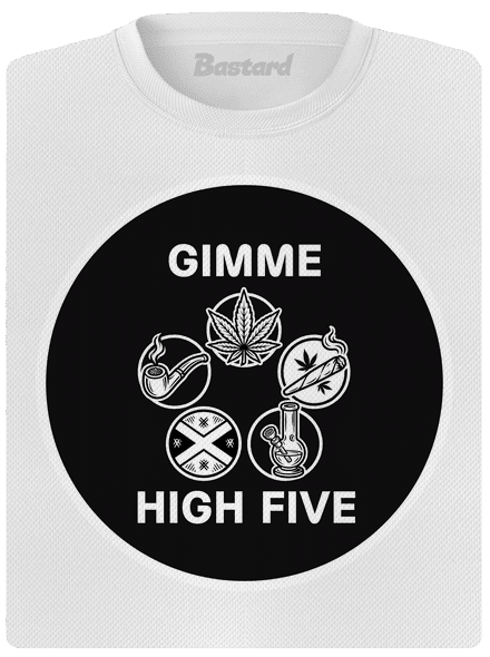Gimme high five női sportpóló White