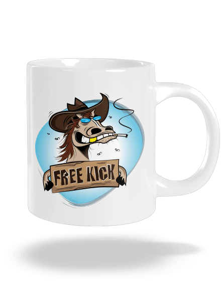 Free kick nagy bögre White