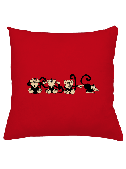 Majmok párna Red