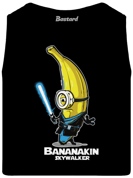 Bananakin Skywalker férfi trikó Black