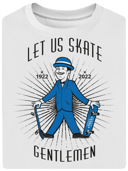 Let us skate unisex túlméretezett póló White