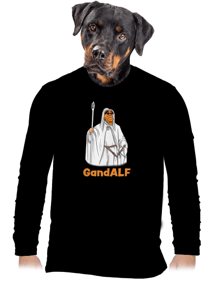 GandALF férfi hosszú ujjú póló Black
