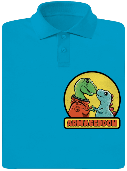Armageddon férfi pólóingek Blue Atol