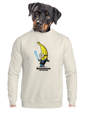 Bananakin Skywalker unisex crewneck Off White