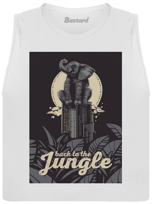 Back to the jungle női bővített trikó White
