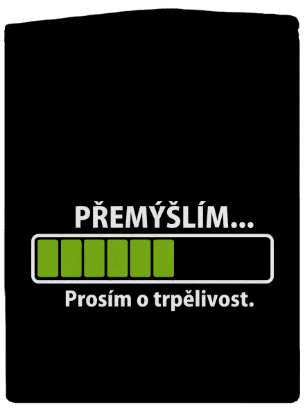 Gondolkodom cipzáras női pulóver Black