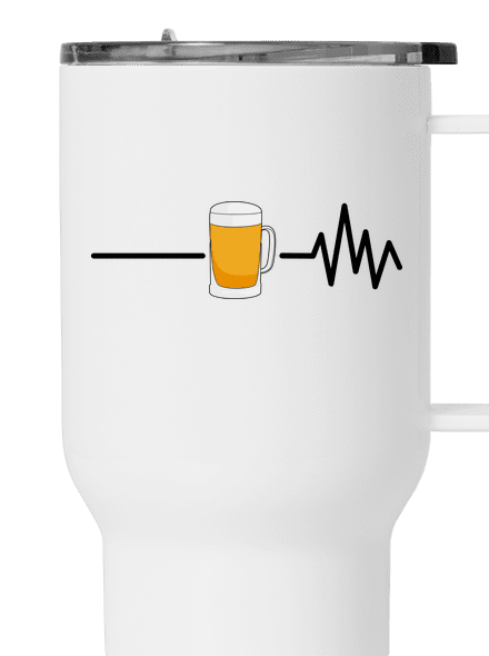 Beer help termosz bögre White