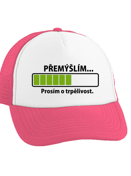 Gondolkodom teherautós sapka Fluorescent Pink cap