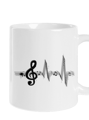 A zene az életem hagyományos bögre White