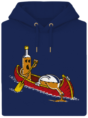 Rumivók unisex prémium pulóver Navy