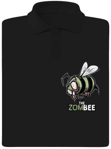 ZomBee férfi pólóingek Black