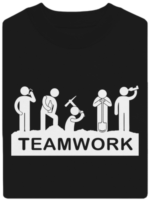 Csapatmunka unisex crewneck Black