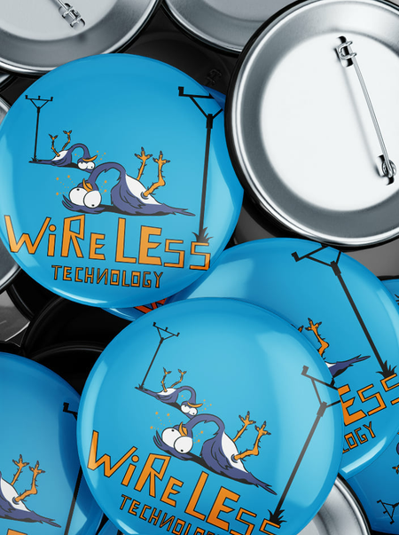 Vezeték nélkül kitűző