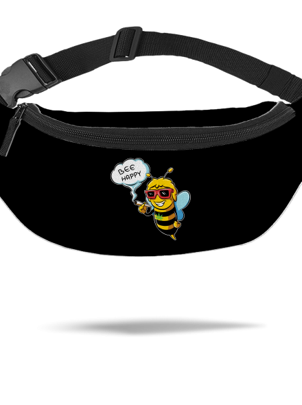 Bee happy övtáska Black