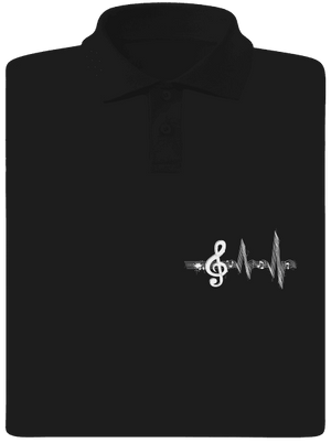 A zene az életem férfi pólóingek Black