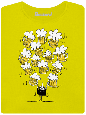 Boldog sörivó prémium női póló Lemon