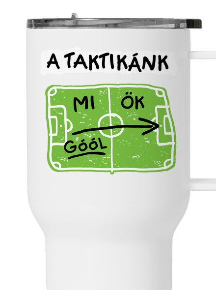 A futballtaktikánk termosz bögre White