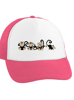 Majmok teherautós sapka Fluorescent Pink cap