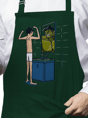 Hulk kötény Bottle Green