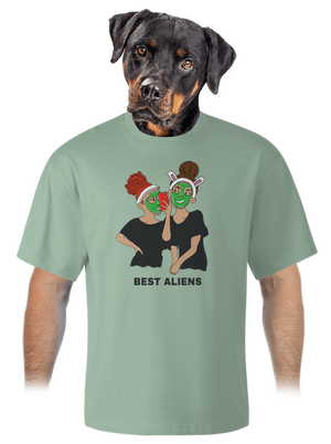 unisex túlméretezett póló