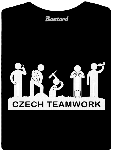 Czech Teamwork prémium női póló Black